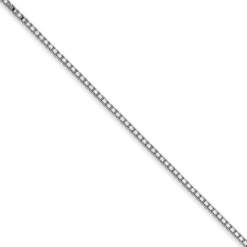 11mm 14k White Gold Solid Box Chain Necklace 28 Inch 1932$